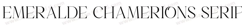 Emeralde Chamerions Serif字体转换